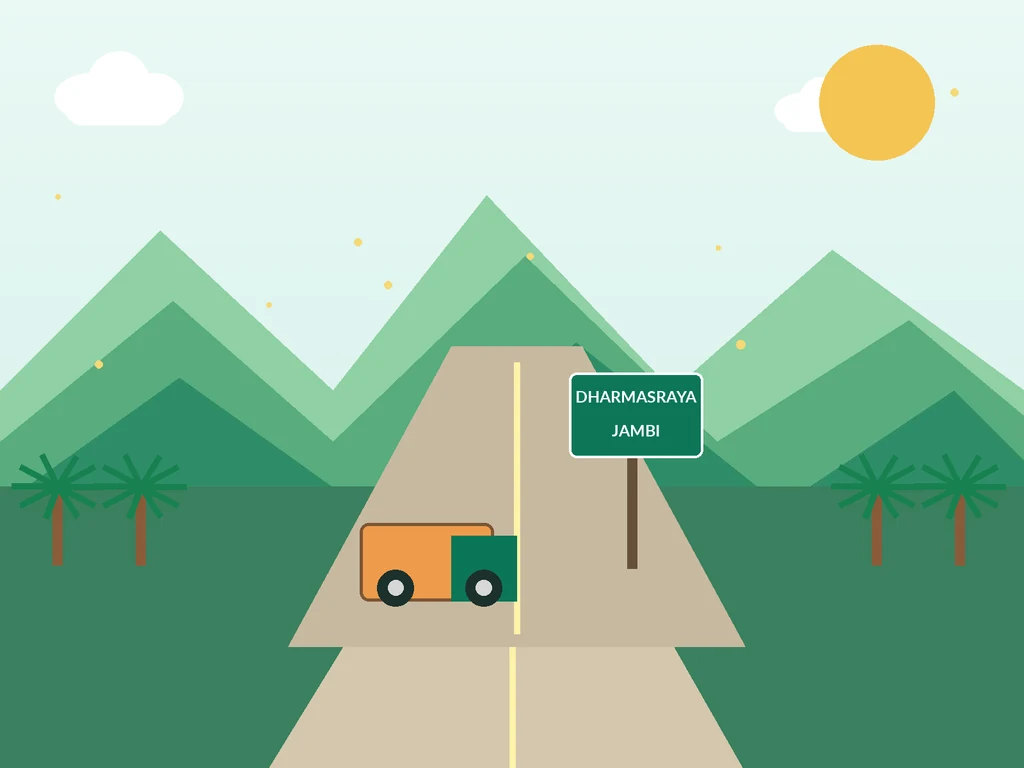 Ilustrasi konektivitas Nagari Sungai Rumbai